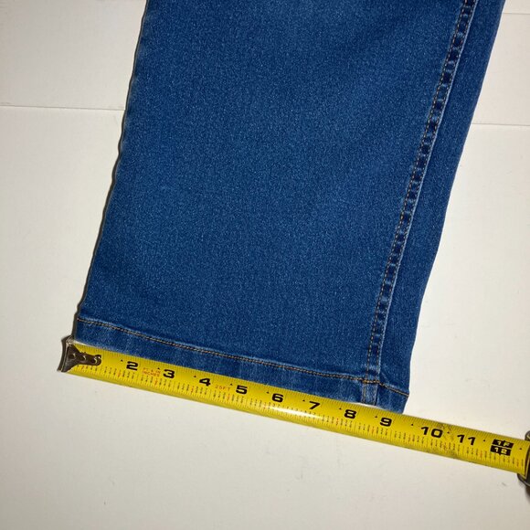 Jones New York Lexington Wide Leg Crop Jeans Womens Size 4 | High Rise Denim - Picture 8 of 10
